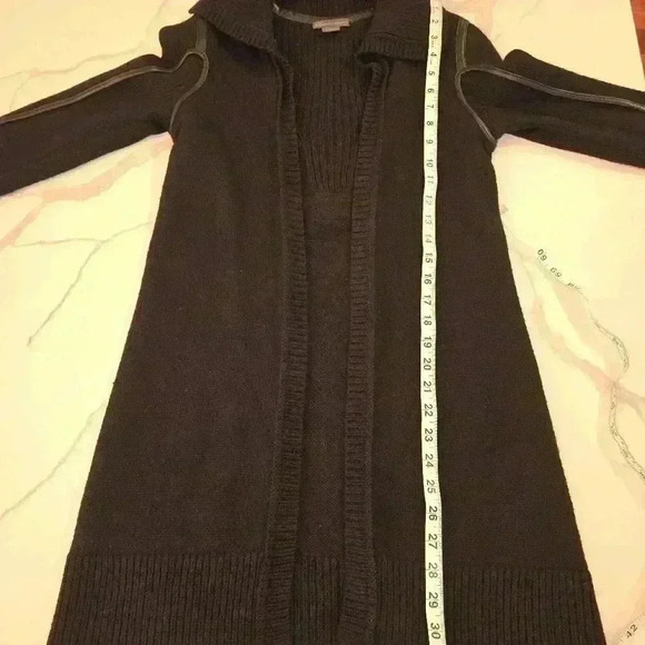 Armani Exchange Wool Alpaca Cotton Open Long Cardigan Black Womens Size XS - Picture 7 of 9